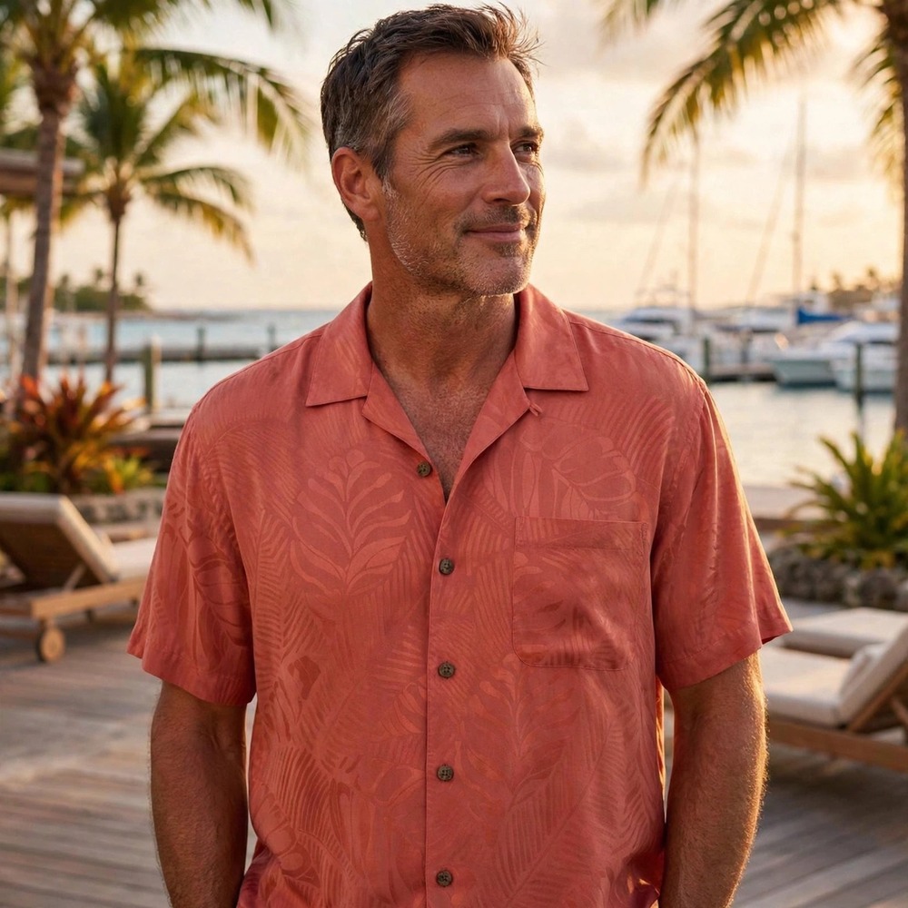Tommy Bahama Coral Button-Up Shirt